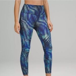 Lululemon Wunder Train High-Rise Tight 25" Size 8 Shapeshifter Flux Blue
